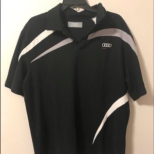 Men’s Black Audi Racing Polo
